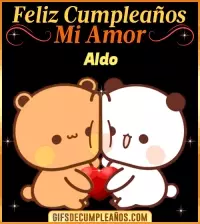 GIF Feliz Cumpleaños mi Amor Aldo